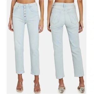 Mother The Pixie Tomcat Ankle Jeans Pina Colada Paradise